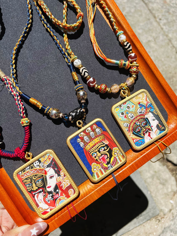 Past and Present Lives Thangka Pendant