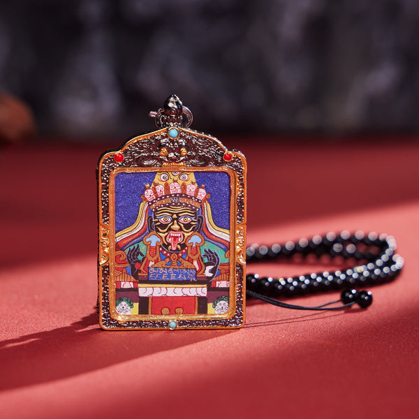 Zakiram with Premium Agate Thangka Pendant Necklace