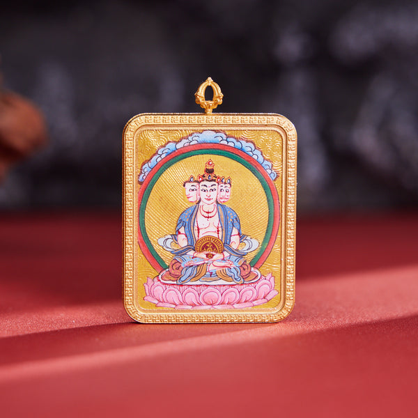 Vairocana Thangka Pendant Necklace