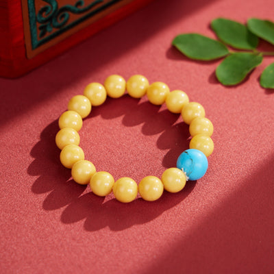 Amber Radiance Tibetan Bracelet